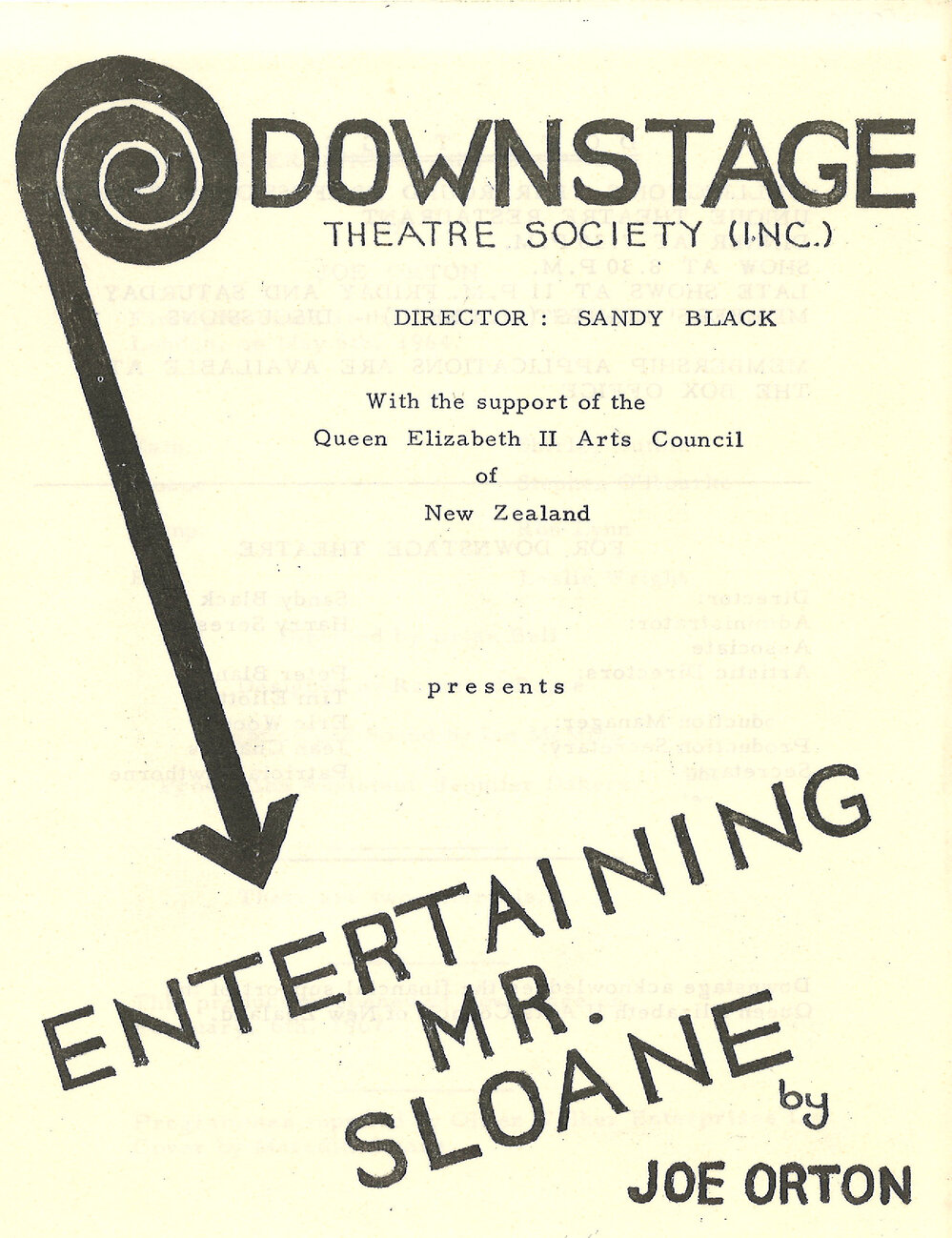 Downstage Theatre: "Entertaining Mr. Sloane"
