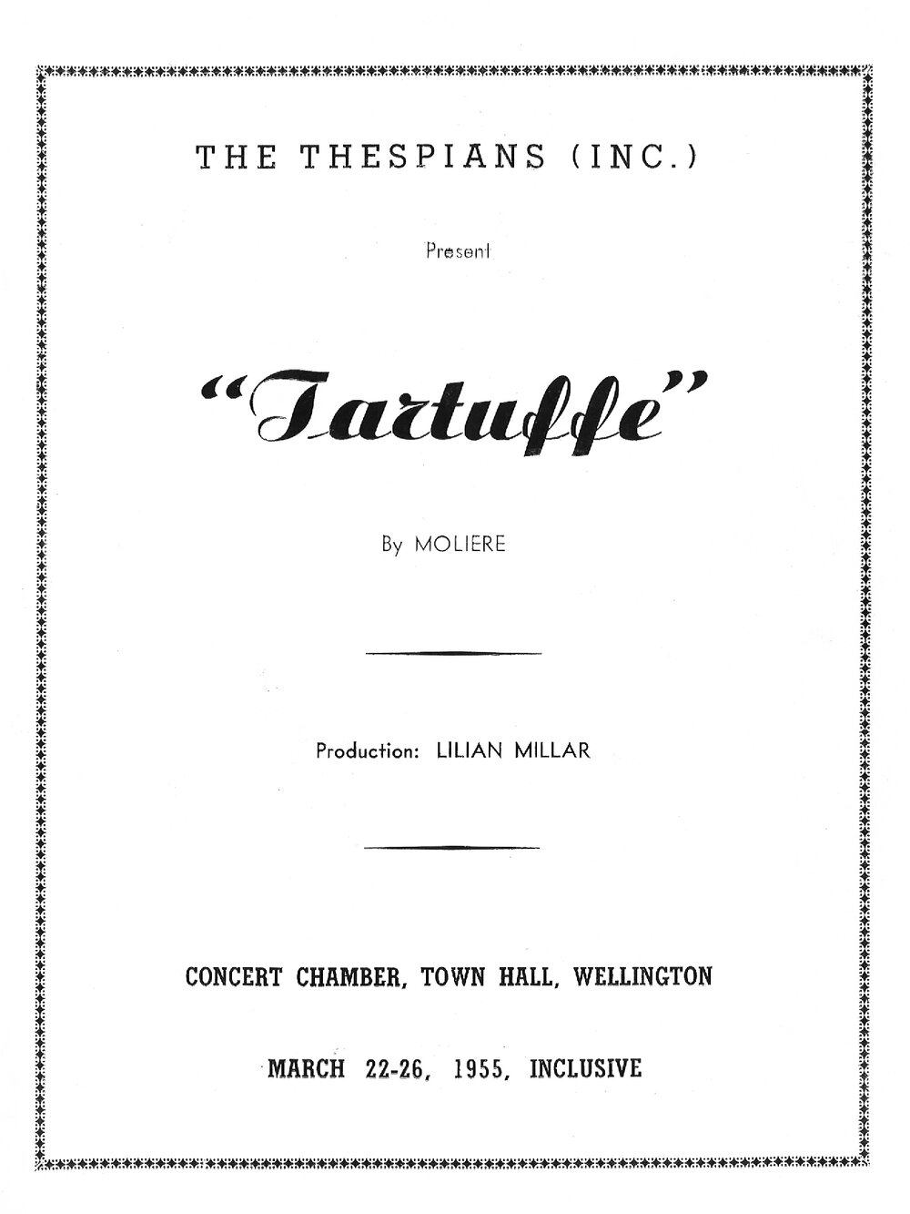 The Thespians: "Tartuffe"