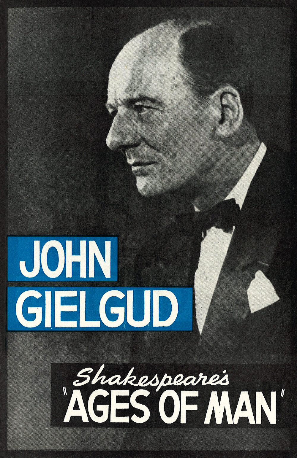 J.C. Williamson: "Ages of Man" with John Gielgud