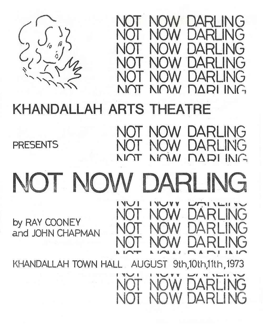 Khandallah Arts Theatre: "Not Now Darling"