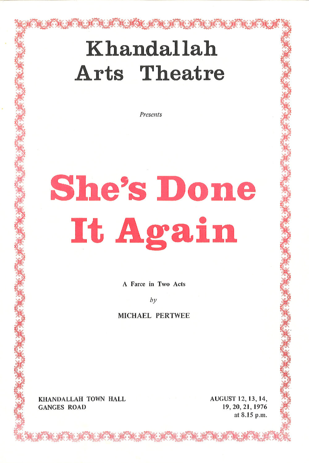 Khandallah Arts Theatre: "She's Done It Again"