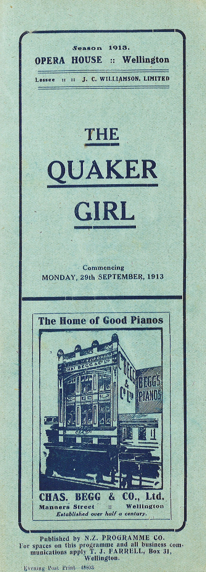 J.C. Williamson: "The Quaker Girl"