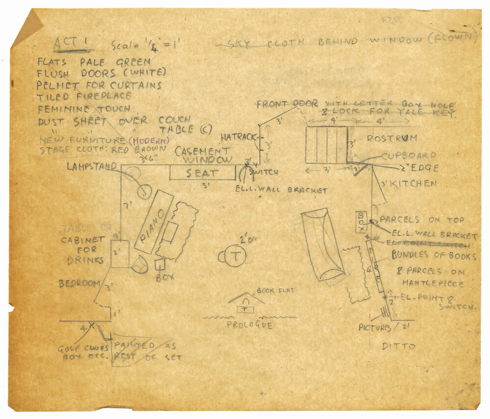 Thespians: set designs for an unidentified production