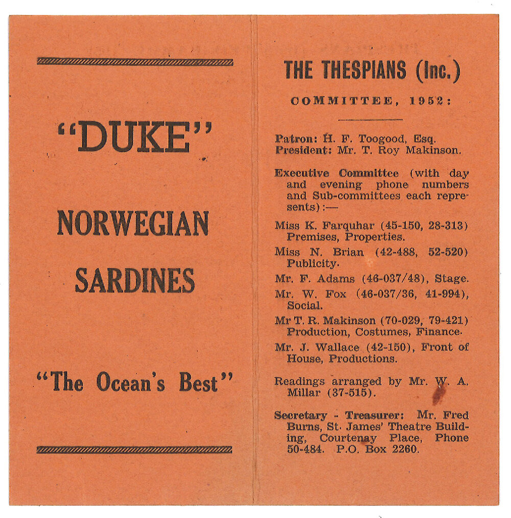 Thespians Committee 1952