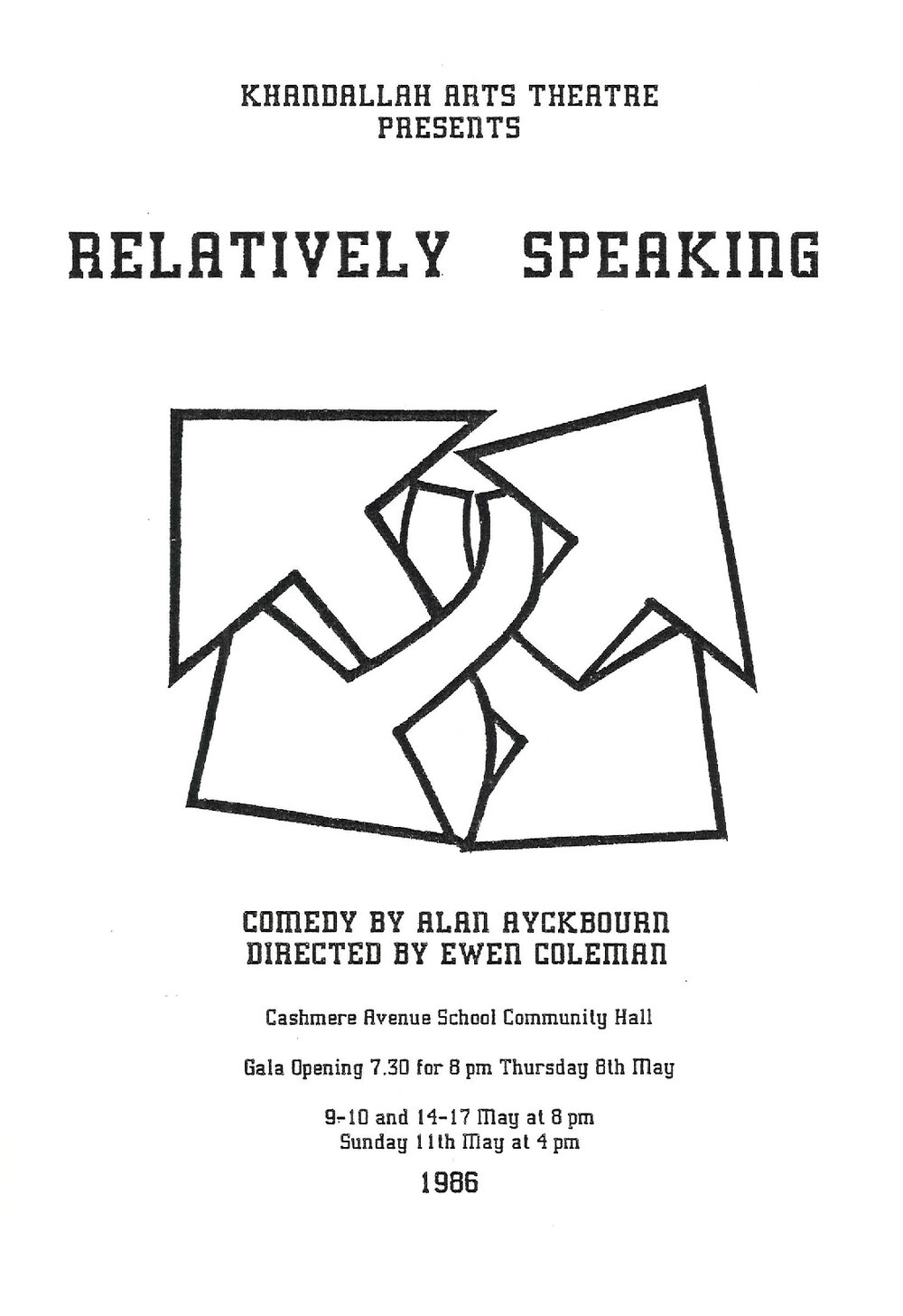 Khandallah Arts Theatre: "Relatively Speaking"