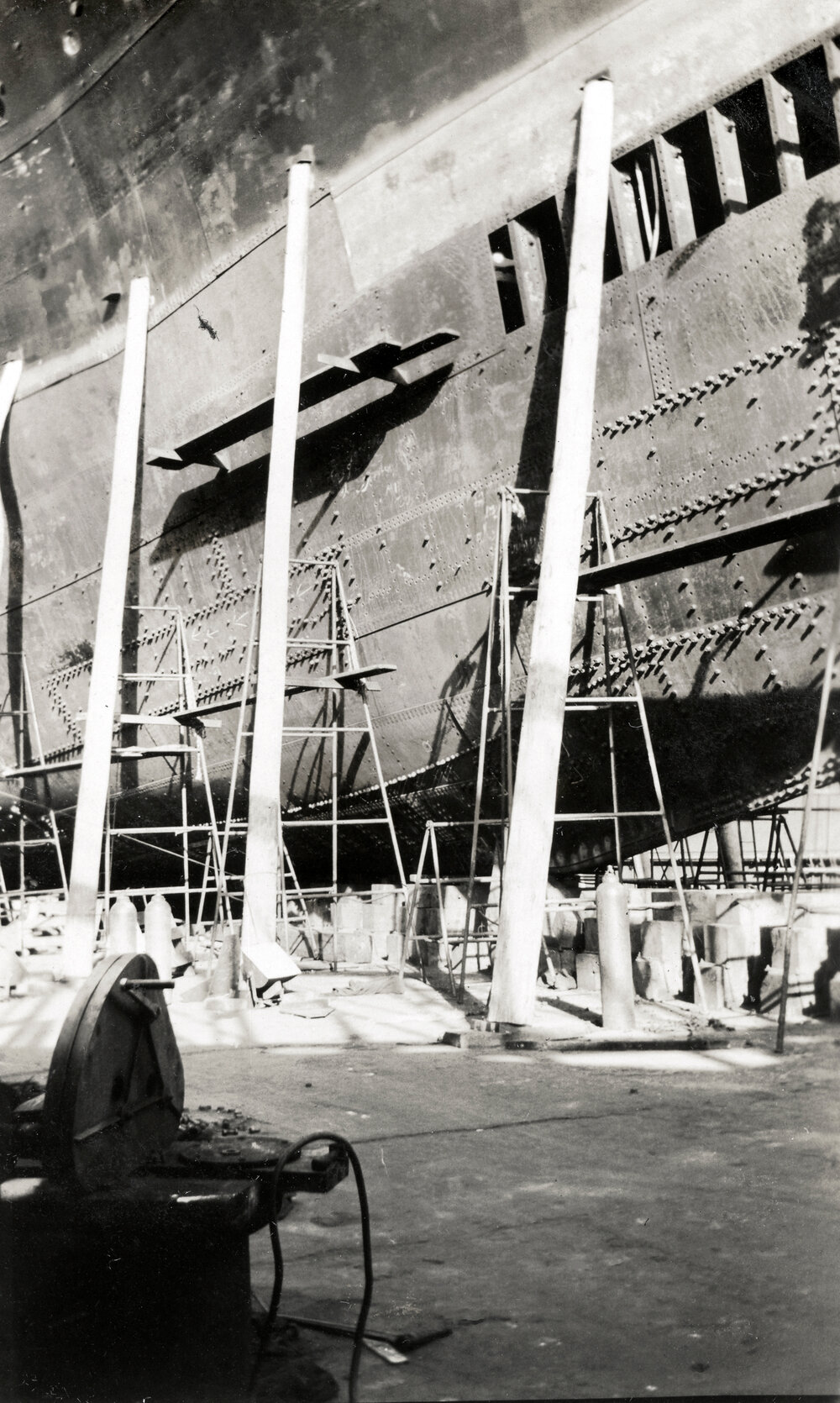 Wanganella in dry dock 