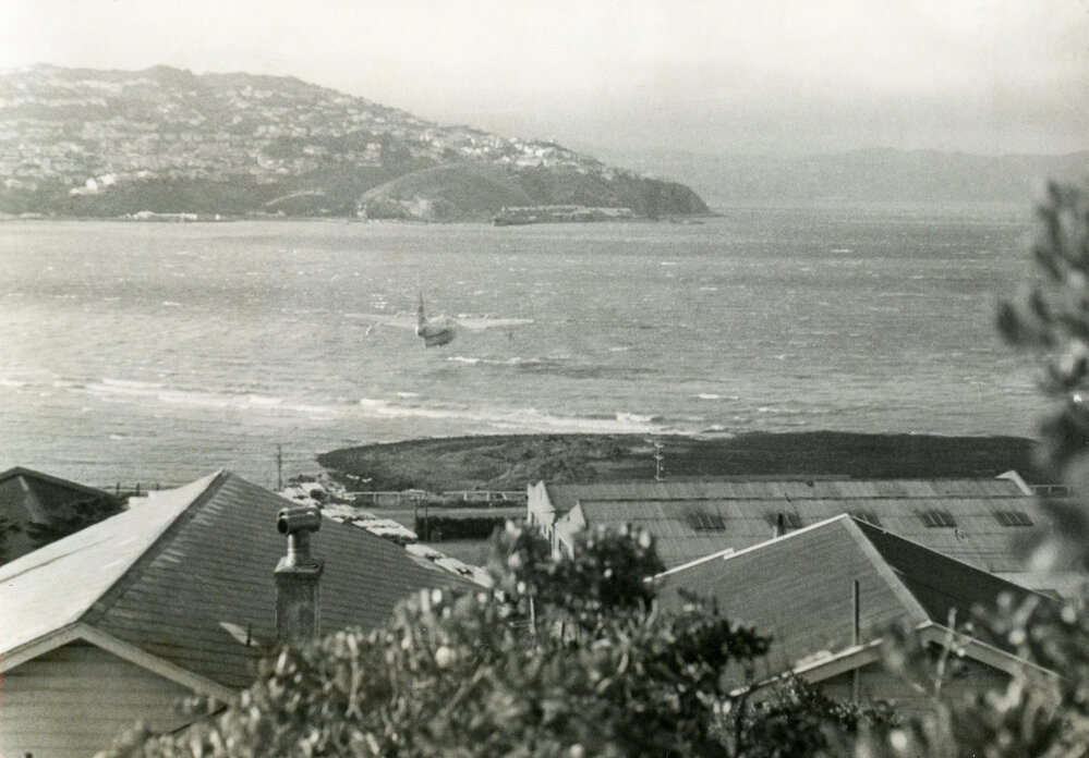 Flying boat near Evans Bay