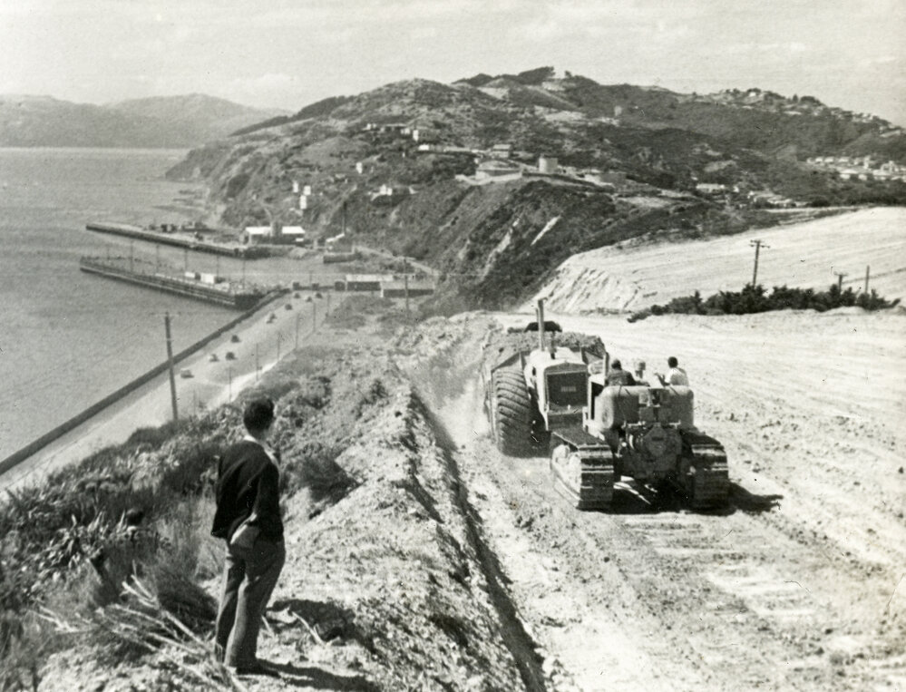 Earthworks above Aberdeen Quay