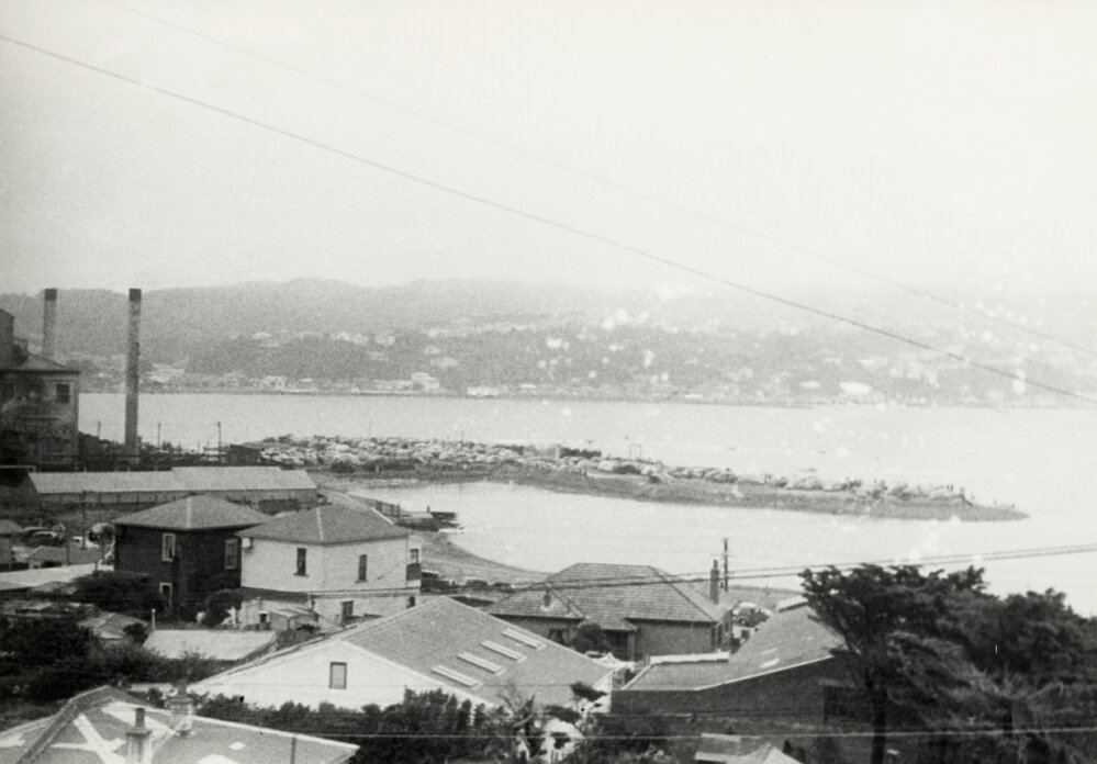 Reclaimed land used as car parking