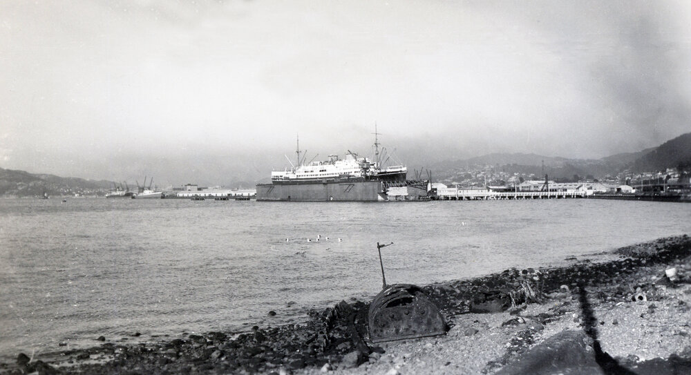 Wanganella in dry dock 
