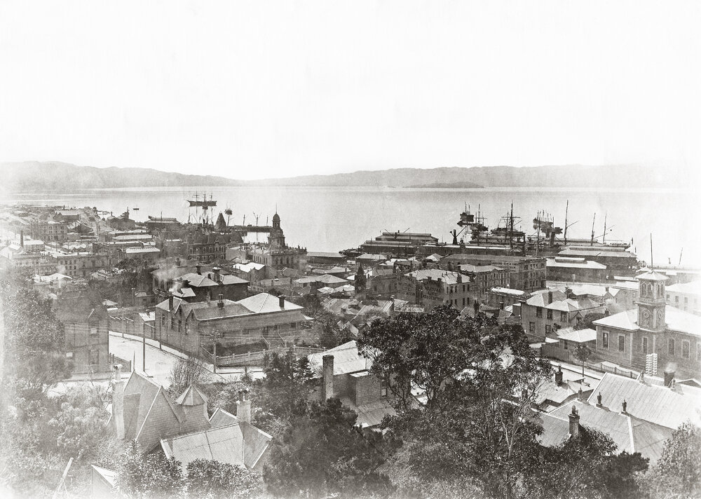 View from Boulcott Street c. 1880