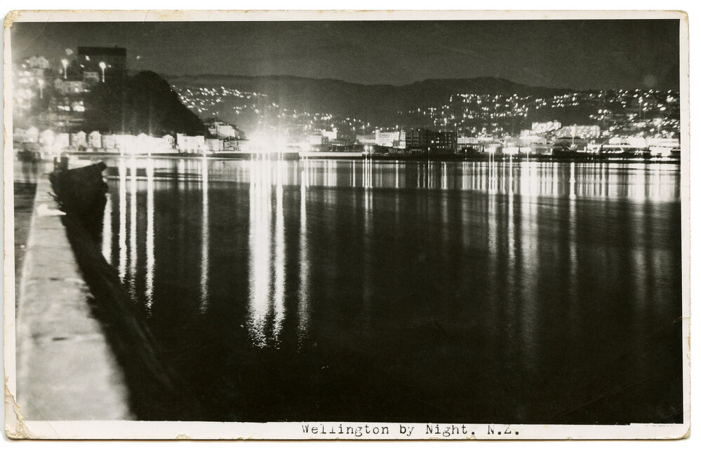 "Wellington by Night, N.Z."