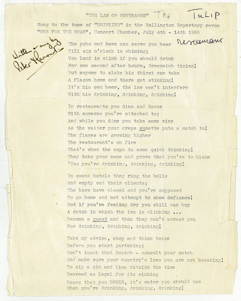 The Law of Beverages