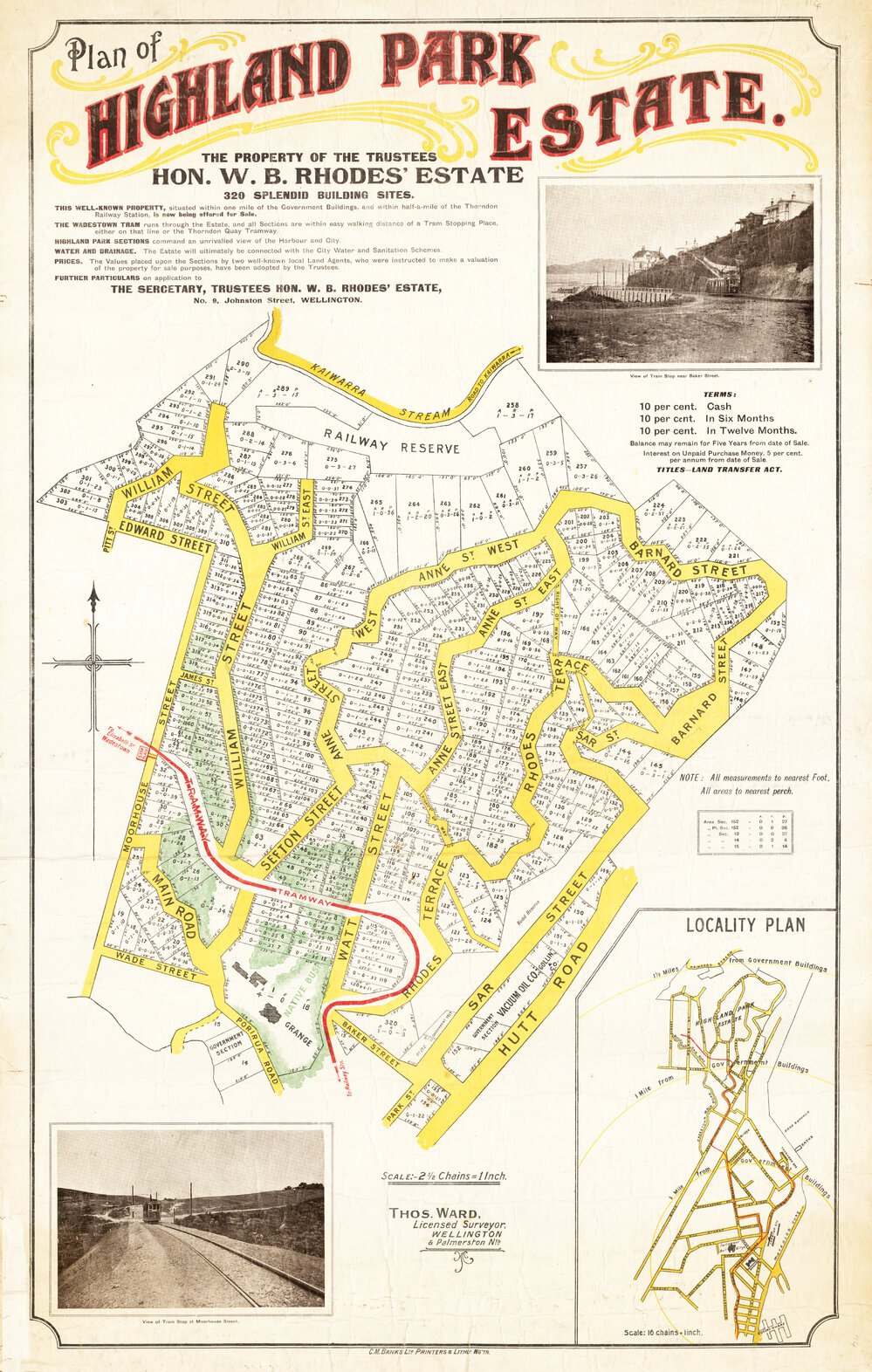 Plan of Highland Park Estate [Wadestown]
