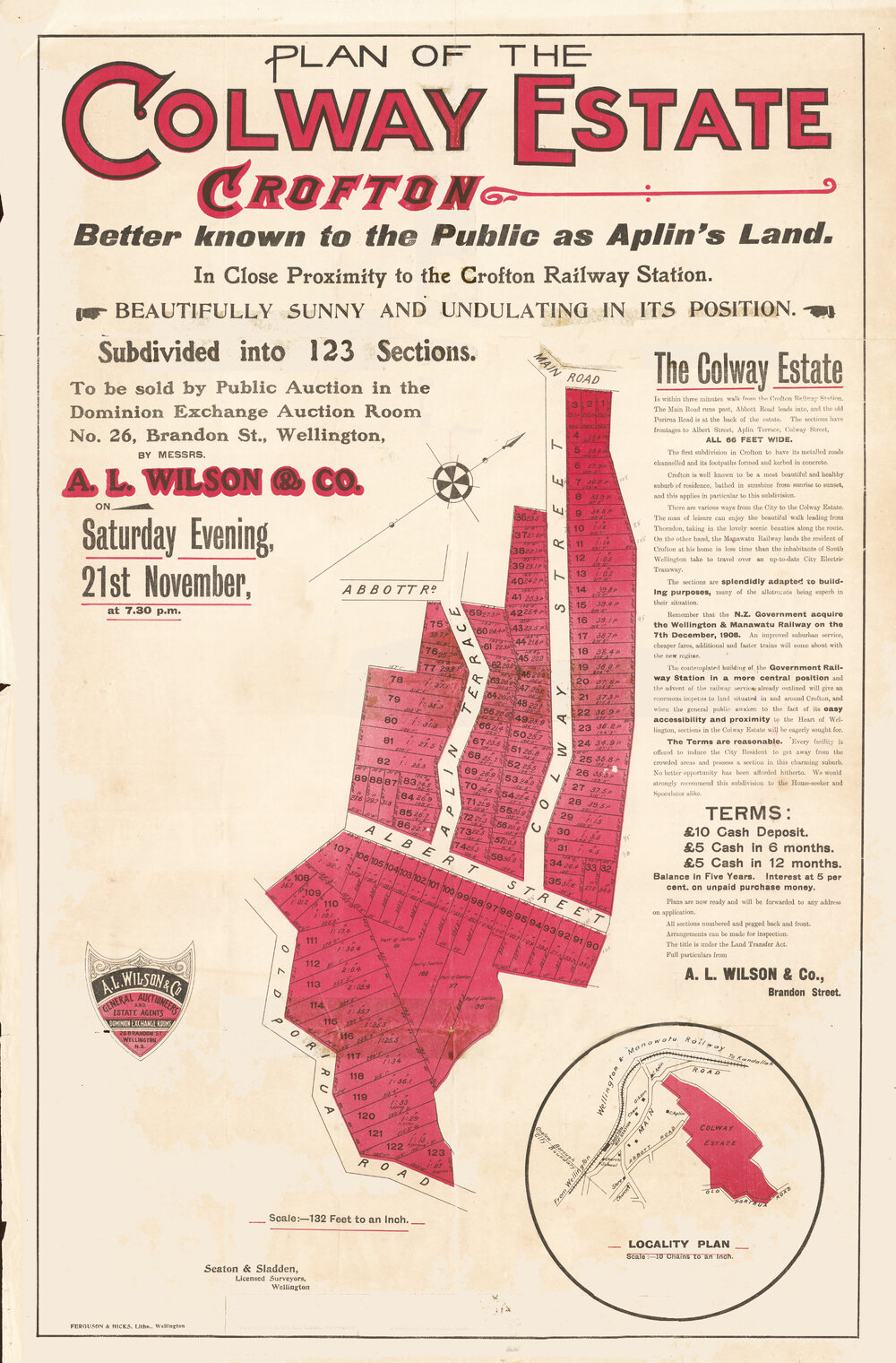 Plan of the Colway Estate [Ngaio]