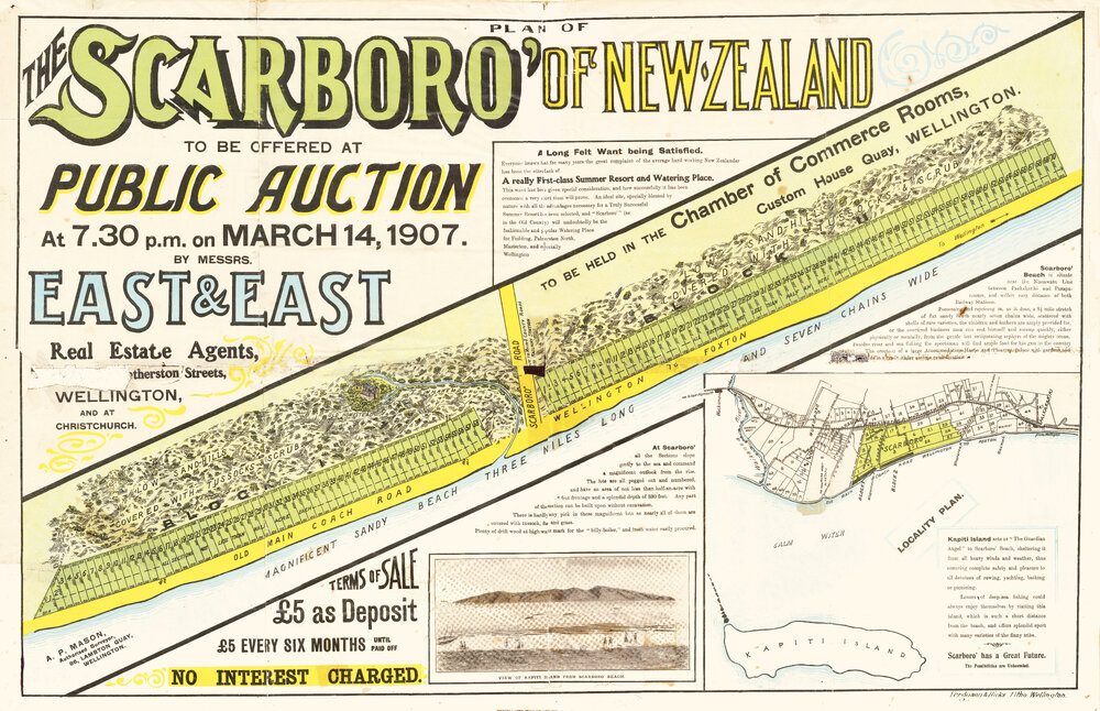 Plan of the Scarboro' of New Zealand [Raumati Beach]