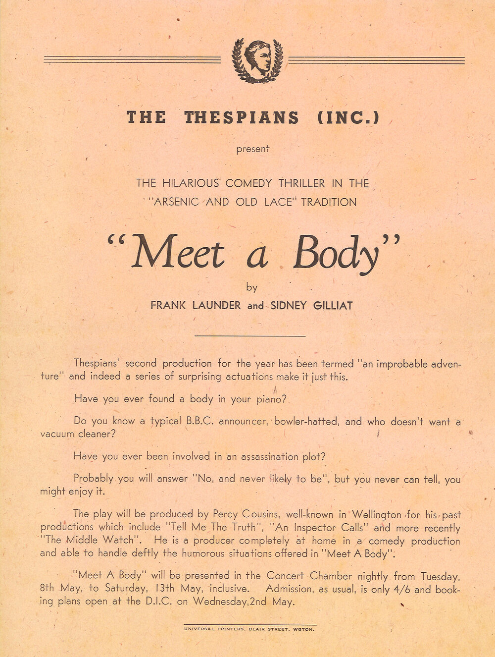 The Thespians: "Meet a Body"