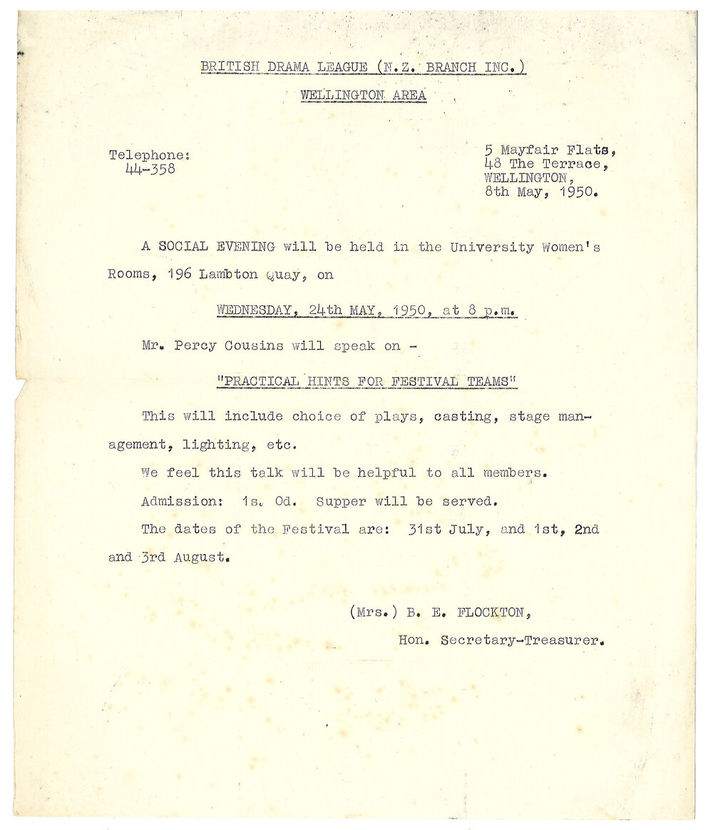 British Drama League: Social Evening