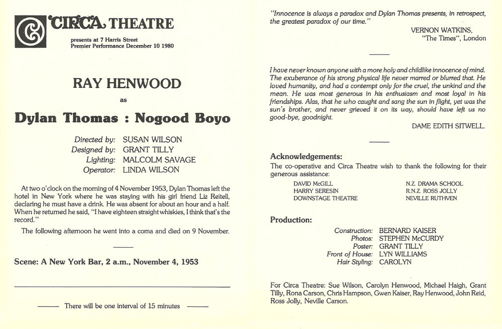 Circa Theatre: "Nogood Boyo"