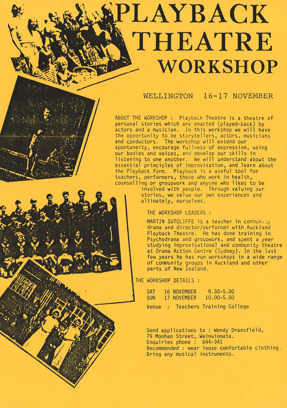 Playback Theatre Workshop