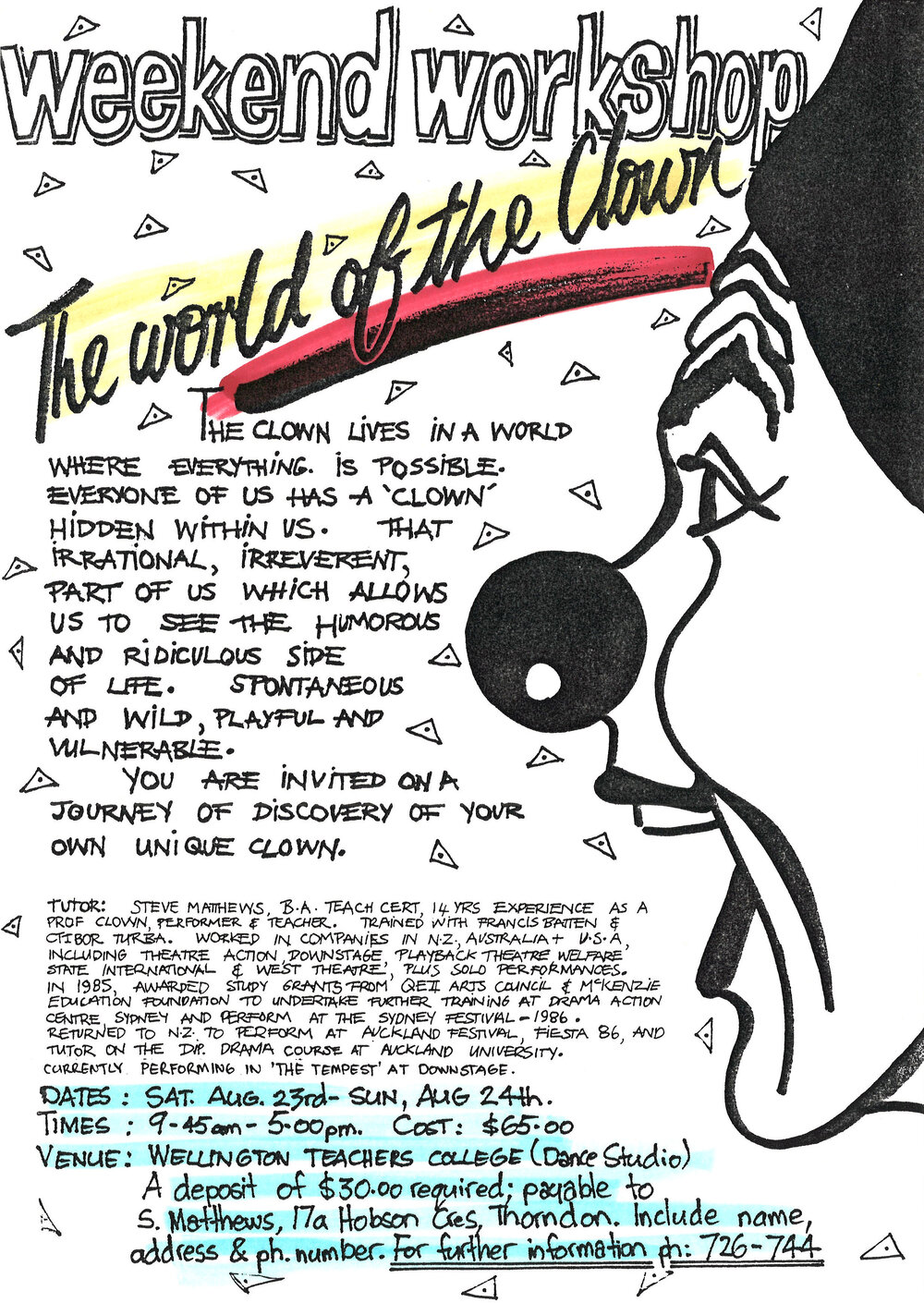 Weekend Workshop: The World of the Clown