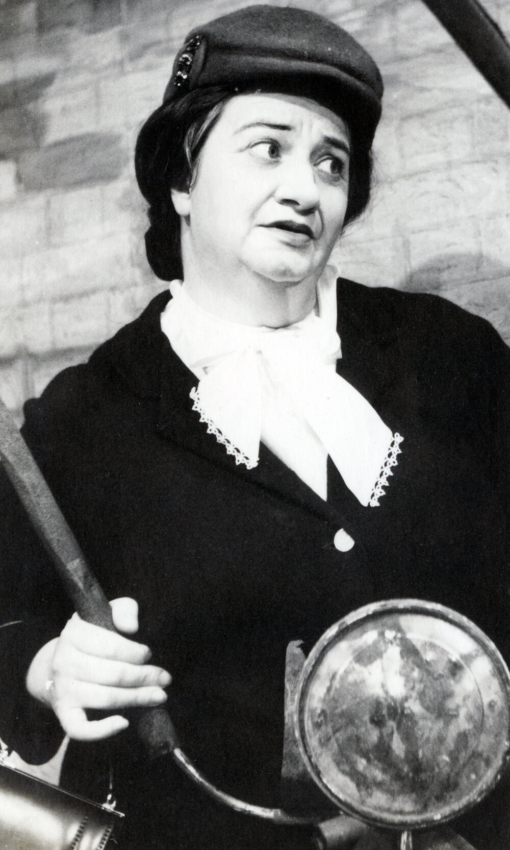 Pat Evison in "Black Comedy"