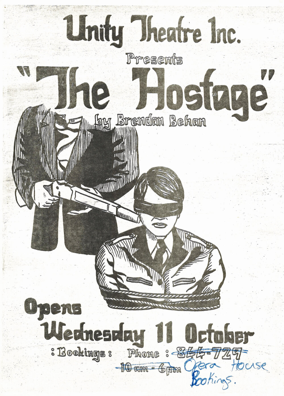 Unity Theatre Inc. presents "The Hostage"