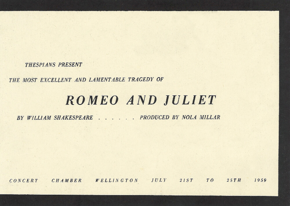 Thespians: "Romeo and Juliet"