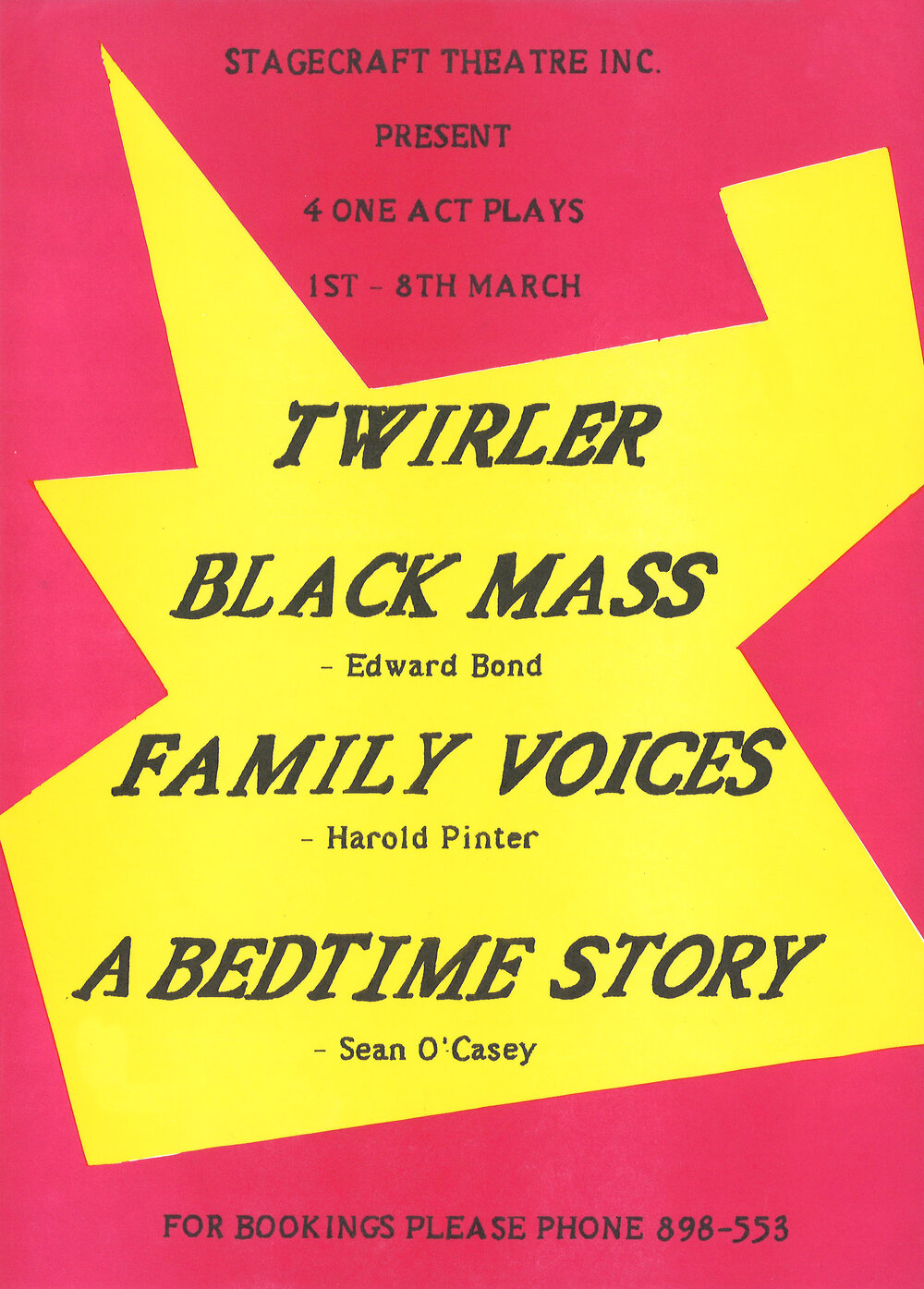 Stagecraft Theatre Inc. presents