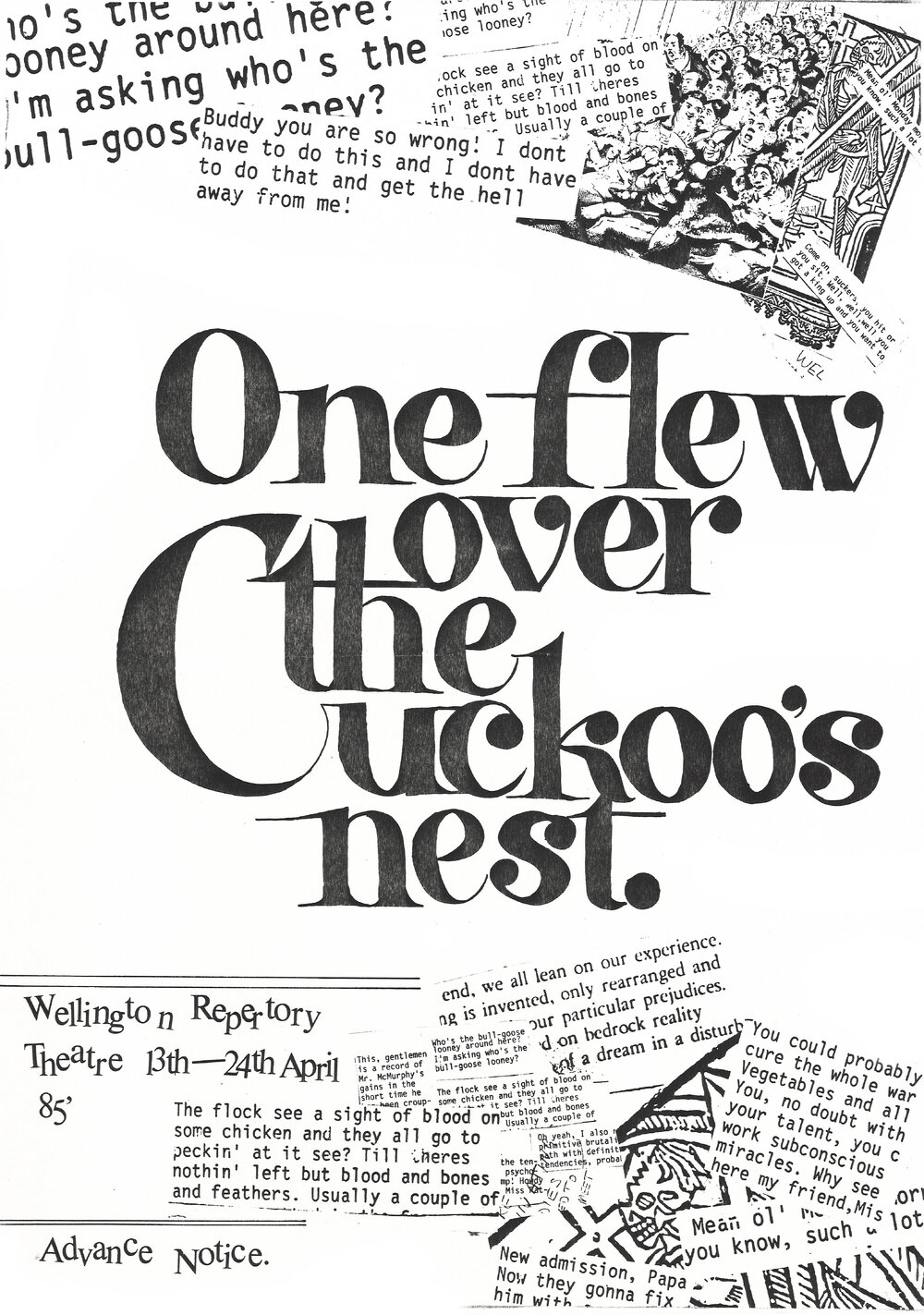 Wellington Repertory Theatre: "One Flew Over The Cuckoo's Nest"