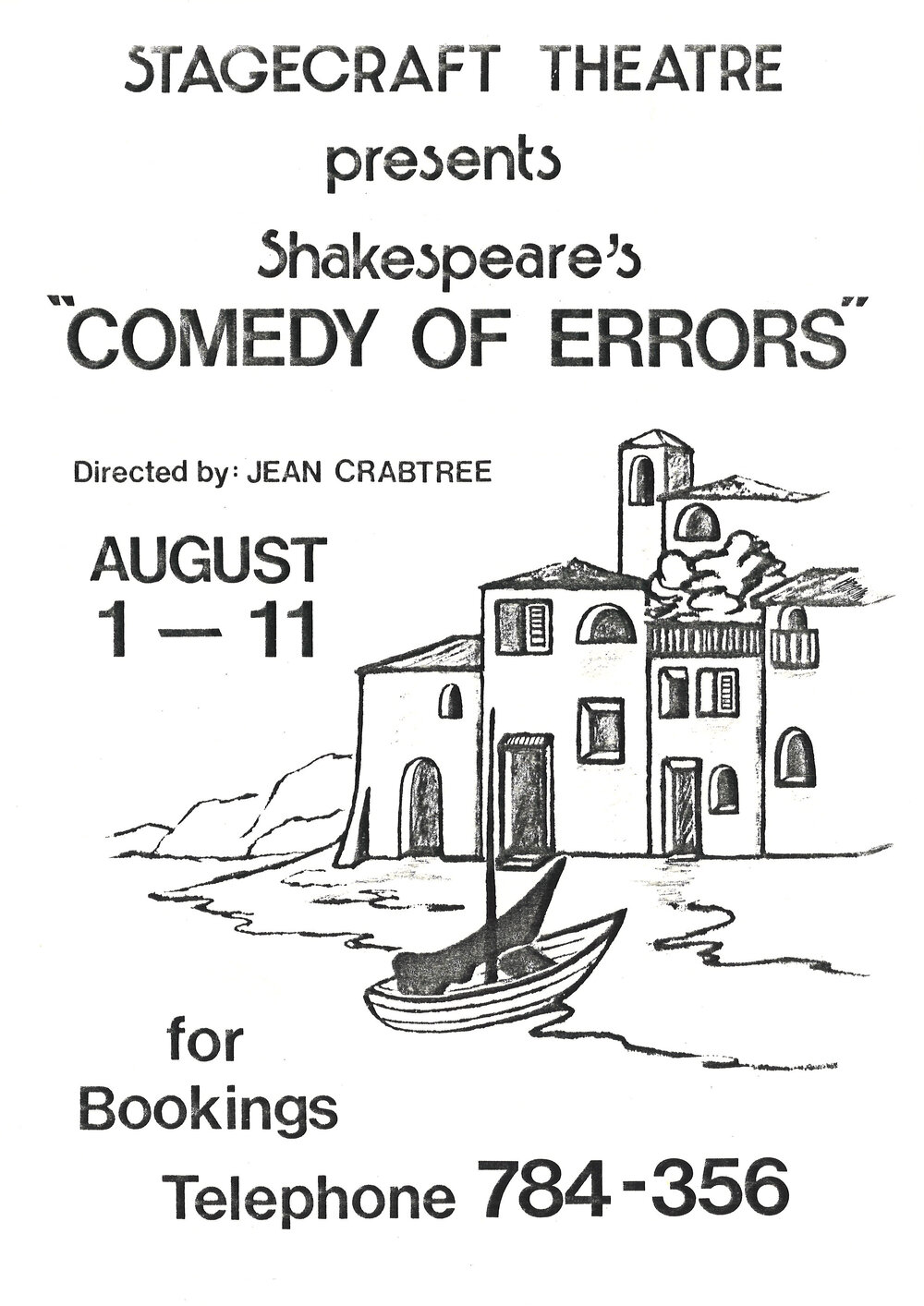 Stagecraft Theatre: "Comedy of Errors"