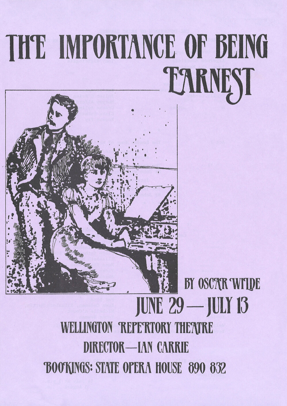Wellington Repertory Theatre: "The Importance of Being Earnest"