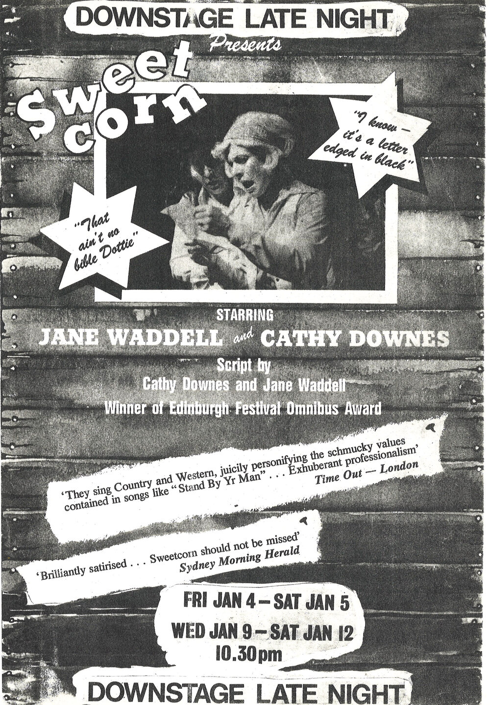 Downstage late night presents: Sweet Corn