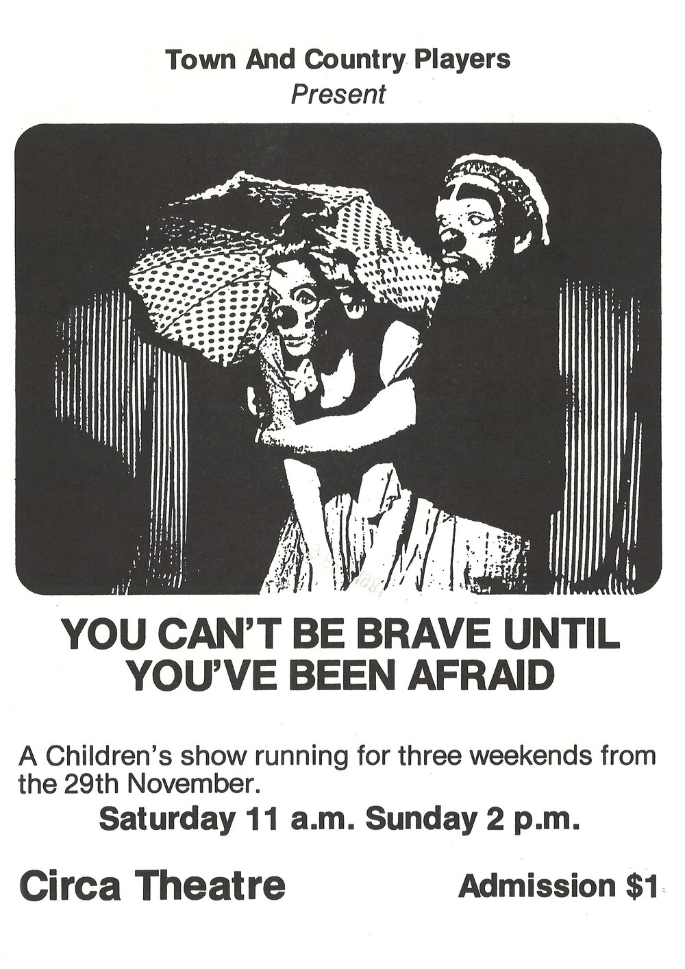 Town and Country Players: "You Can't Be Brave Until You've Been Afraid"