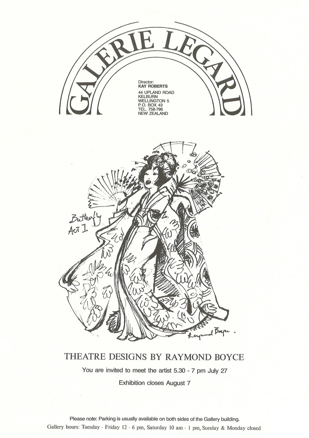 Theatre designs by Raymond Boyce
