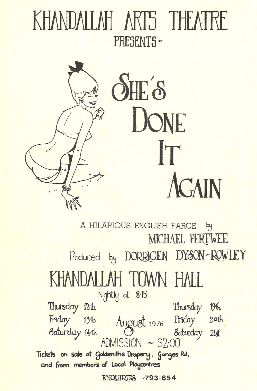 Khandallah Arts Theatre: "She's done it again"