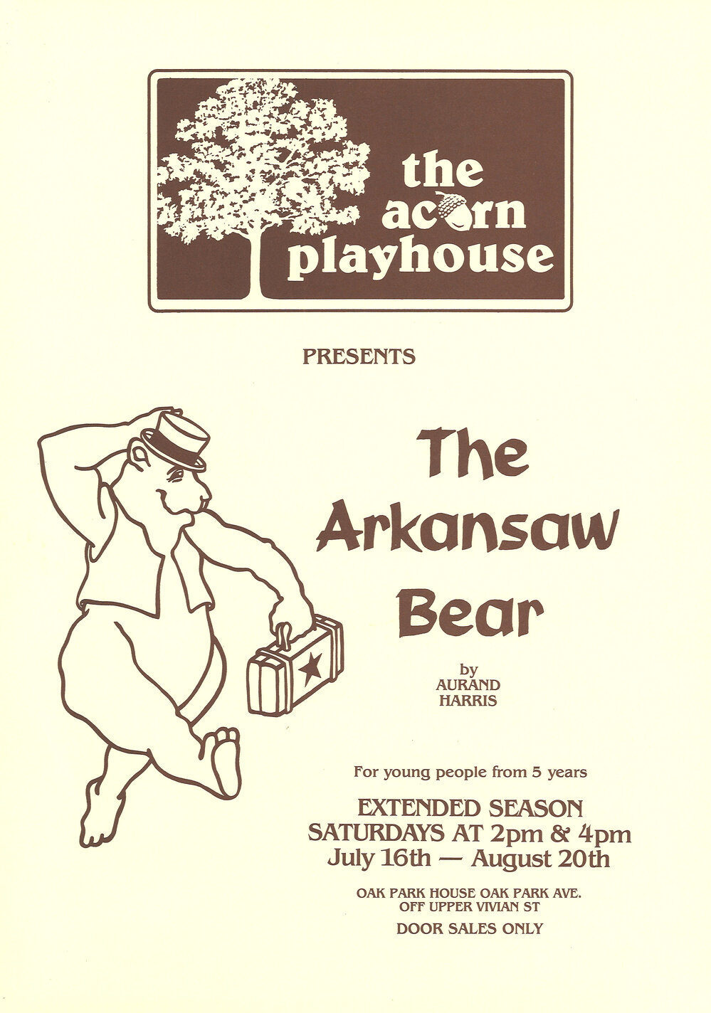The Acorn Playhouse: "The Arkansaw Bear"