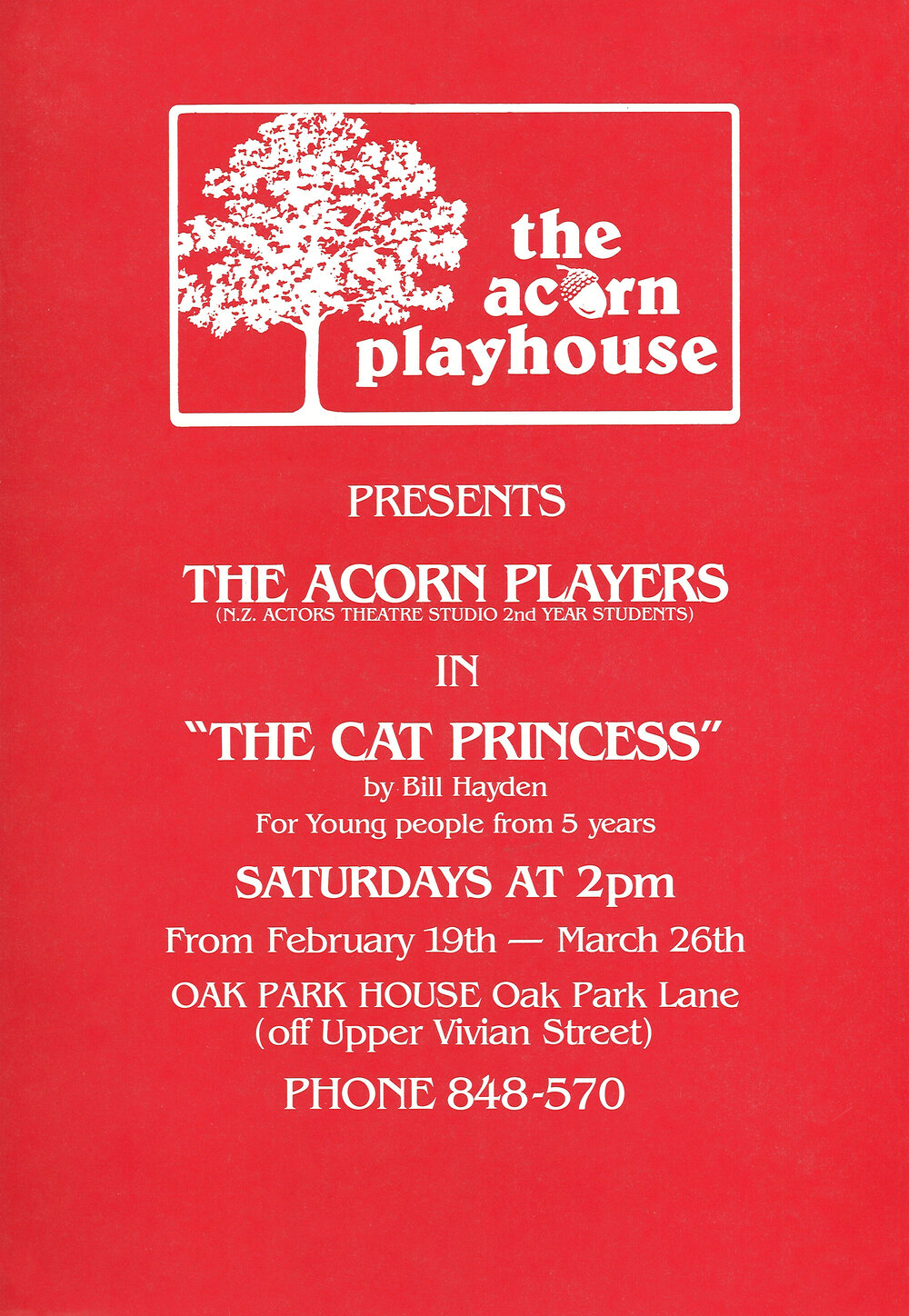 The Acorn Playhouse: "The Cat Princess"