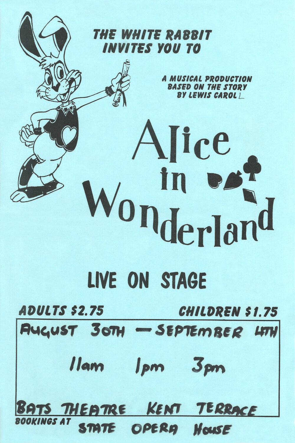 BATS Theatre: "Alice in Wonderland"