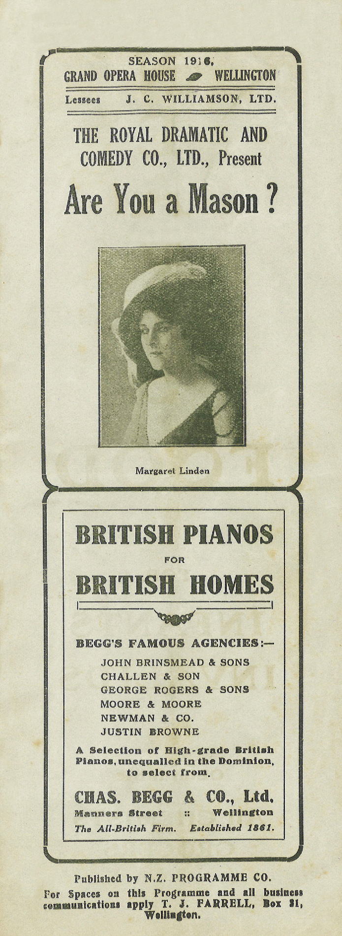 J.C. Williamson: "Are You a Mason?"