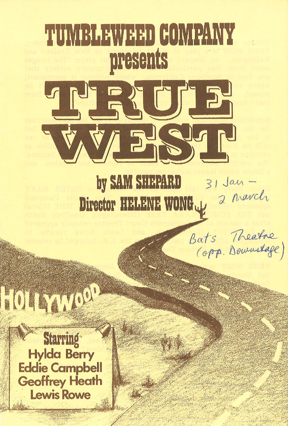 Tumbleweed Company: "True West"