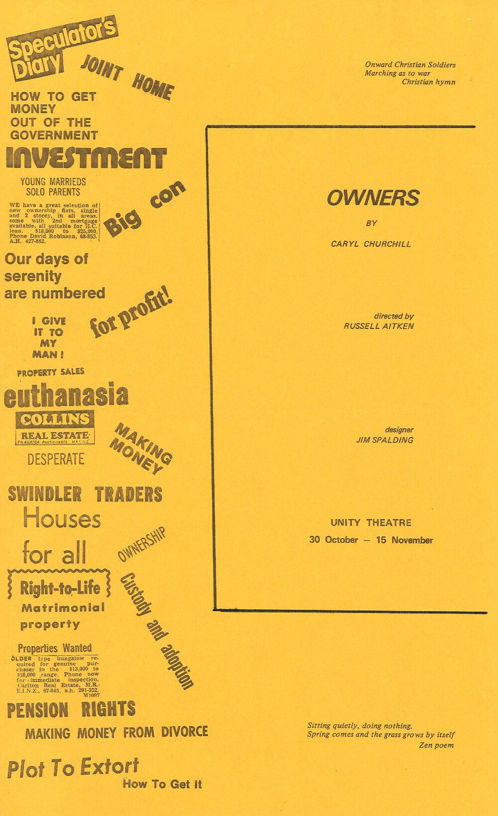 Unity Theatre: "Owners"