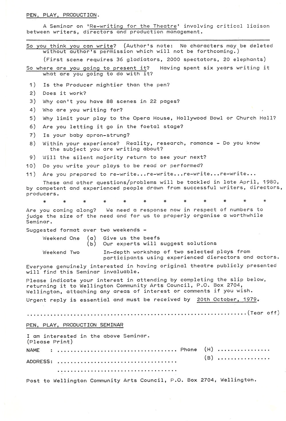 Pen, Play, Production