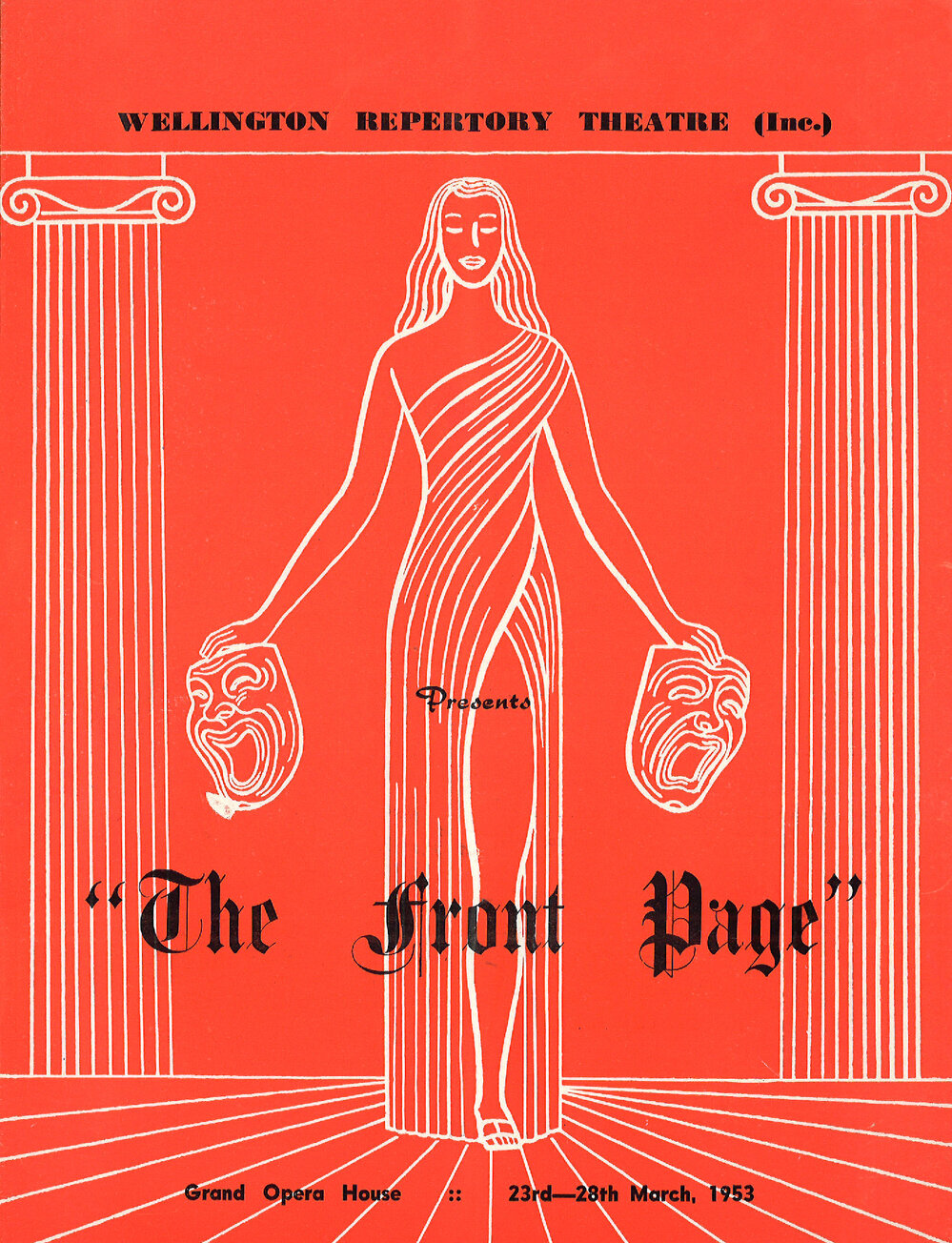 Wellington Repertory Theatre: "The Front Page"