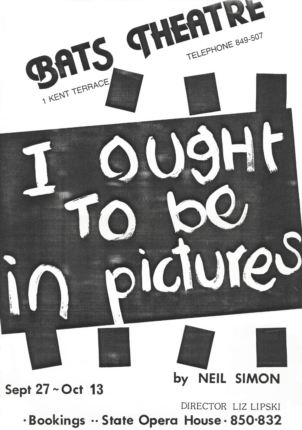 BATS Theatre: "I ought to be in pictures"