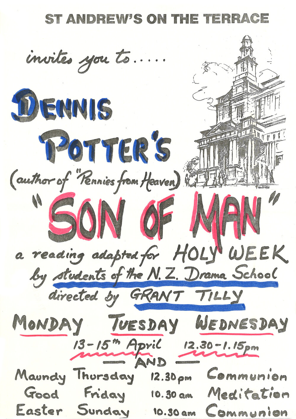 New Zealand Drama School: "Son of man"