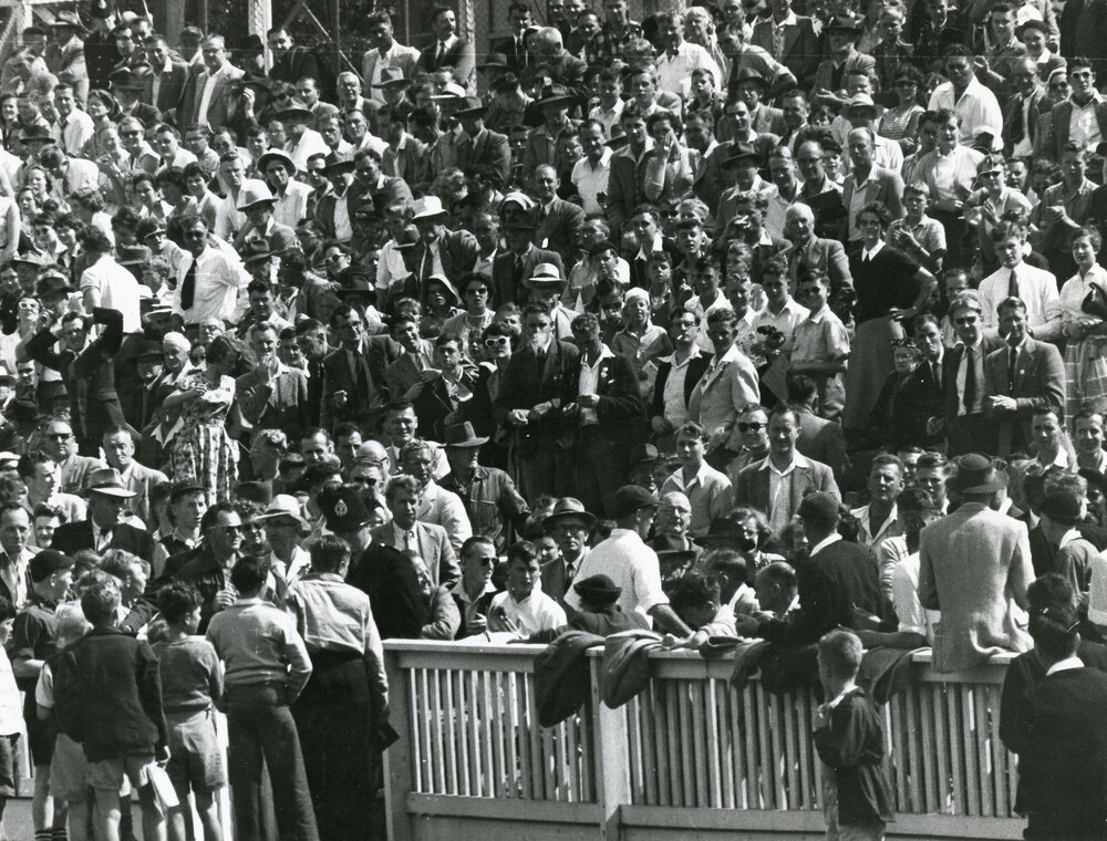 Crowd at the Basin Reserve