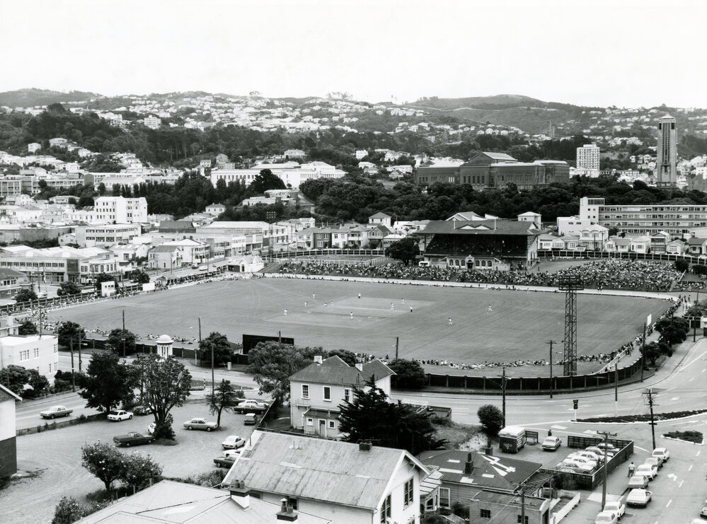 Ellice Street and the Basin Reserve