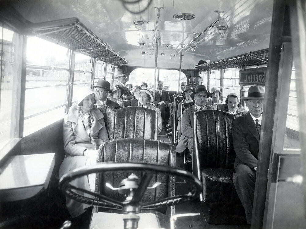 Interior of new Leyland Cub Bus
