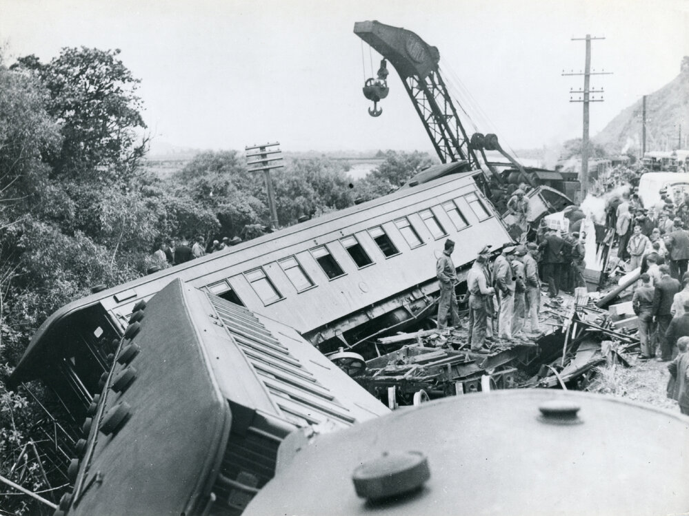 Rail accident near Haywards Station